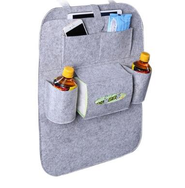 Multi-Purpose Seat Bag Organizer Tray for Car Seat Foldable Table for Travel Car Trash Can Storage Box Car Supplies Auto Accessories for Cars