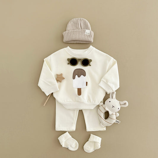 Two-piece Suit Boys And Girls Long Sleeve Trousers Suit Sportswear Autumn And Winter