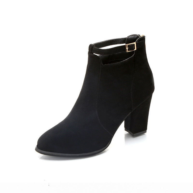 High-heeled Martin Boots For Women