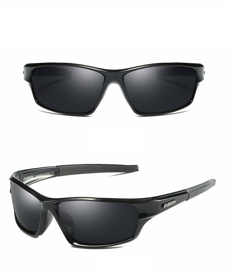 DUBERY New Retro Men's Polarized Sunglasses Daily Leisure Travel Sports Mens Sun Glasses Anti-Glare UV400 Outdoor Goggles D1 Shades