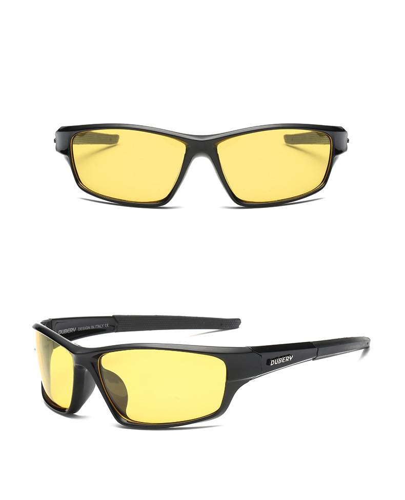 DUBERY New Retro Men's Polarized Sunglasses Daily Leisure Travel Sports Mens Sun Glasses Anti-Glare UV400 Outdoor Goggles D1 Shades