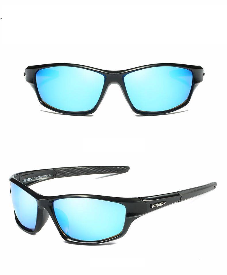 DUBERY New Retro Men's Polarized Sunglasses Daily Leisure Travel Sports Mens Sun Glasses Anti-Glare UV400 Outdoor Goggles D1 Shades