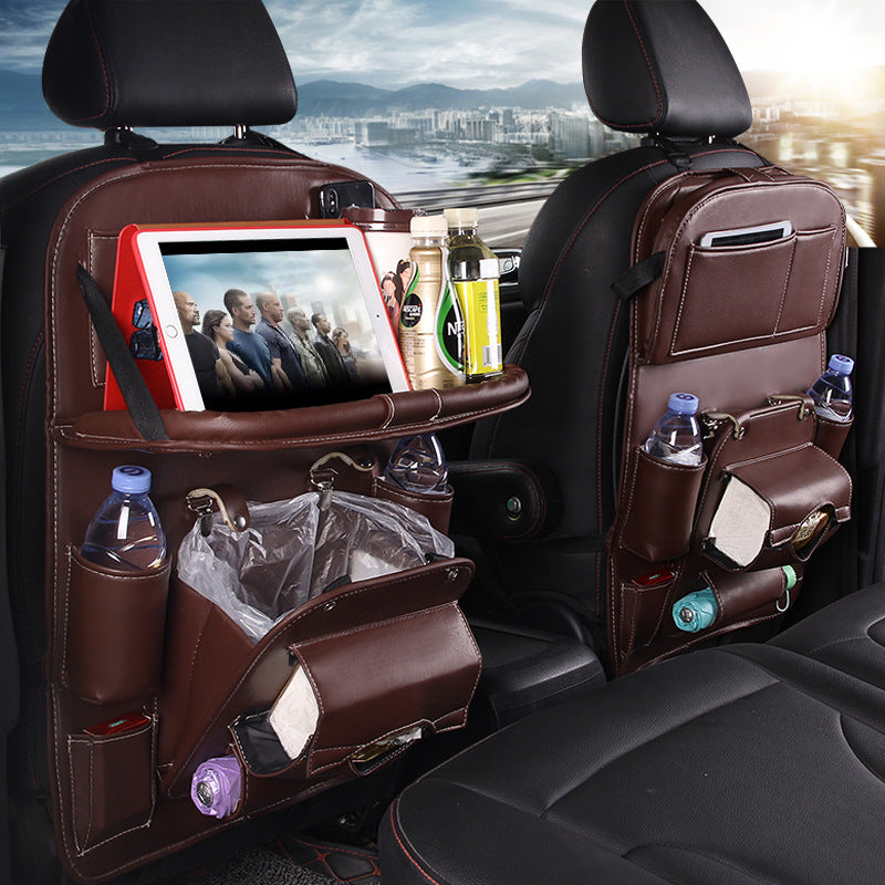 Pad Bag Organizer Tray for Car Seat Foldable Table for Travel Car Trash Can Storage Box Multi-Purpose Car Supplies Auto Accessories for Cars