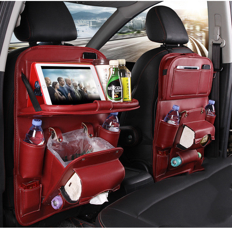 Pad Bag Organizer Tray for Car Seat Foldable Table for Travel Car Trash Can Storage Box Multi-Purpose Car Supplies Auto Accessories for Cars