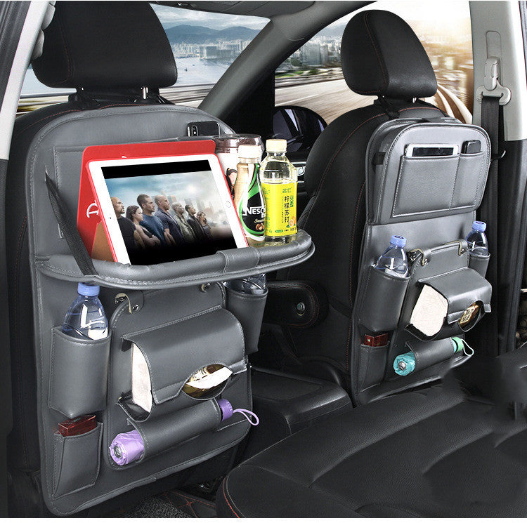 Pad Bag Organizer Tray for Car Seat Foldable Table for Travel Car Trash Can Storage Box Multi-Purpose Car Supplies Auto Accessories for Cars