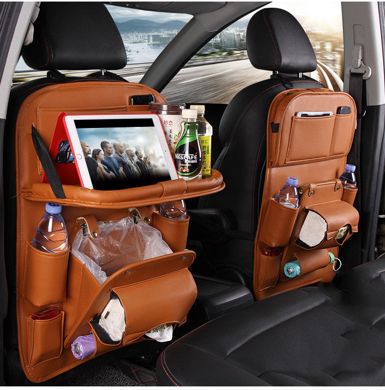 Pad Bag Organizer Tray for Car Seat Foldable Table for Travel Car Trash Can Storage Box Multi-Purpose Car Supplies Auto Accessories for Cars