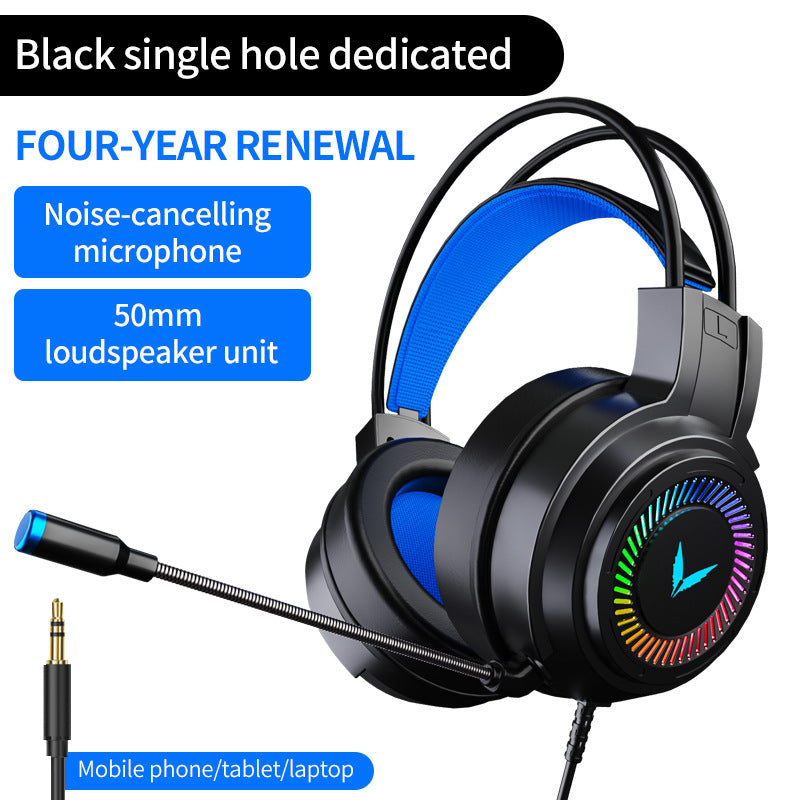 Wired Gaming Headset With Microphone Music Headphones Eating Chicken Headset Earphones