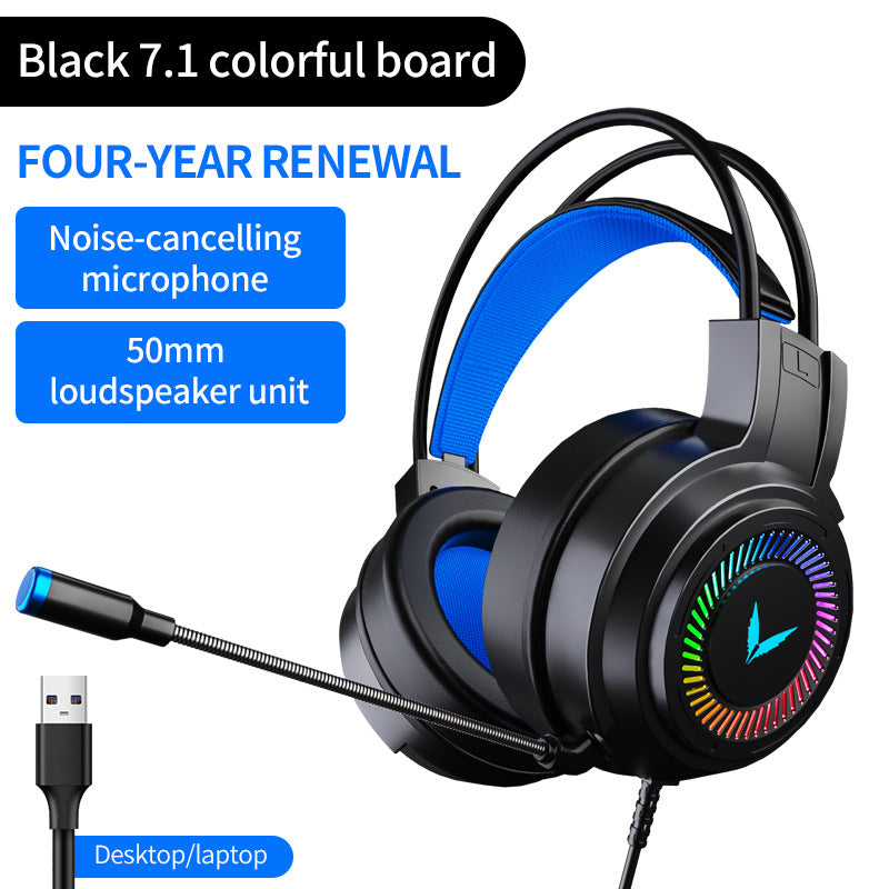 Wired Gaming Headset With Microphone Music Headphones Eating Chicken Headset Earphones