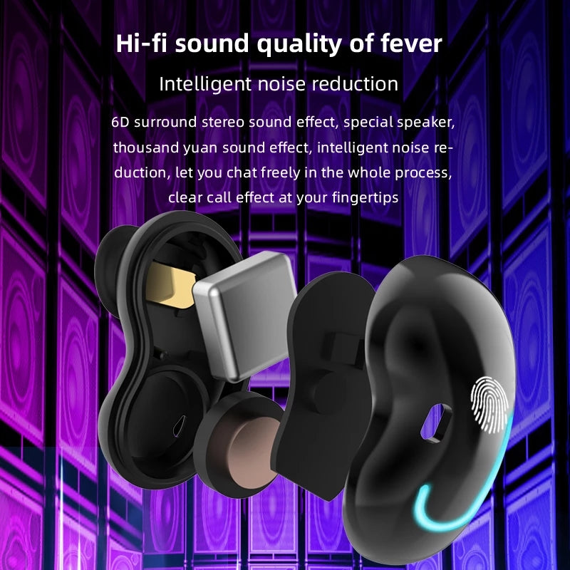 New S6 SE Wireless Headphones Breathing Light Time Digital Display TWS5.0 Earbuds Bluetooth Headset Earphones