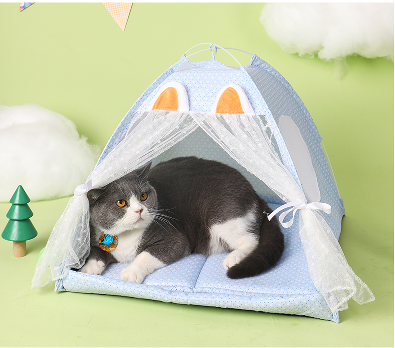 Summer Cat Bed Cat House Cat Tent Kitten Bed Pet Bed Various Colors and Sizes Pet Supplies for Cat Pet Products for Cats, Kittens, Fur Babies, Animals