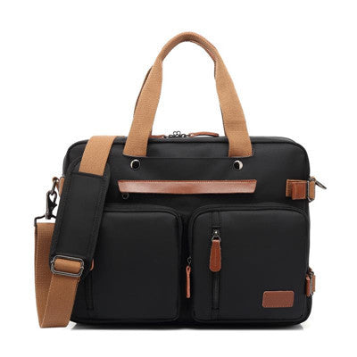 Tote Backpack 15.6-17.3 Inch Laptop Bag for Computer Waterproof Over the Shoulder Bag Fashion Travel Business Bag Professional Back Pack Convertible Nylon College High School Student Book Bag