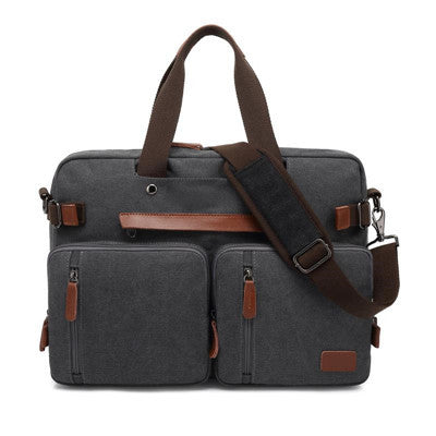 Tote Backpack 15.6-17.3 Inch Laptop Bag for Computer Waterproof Over the Shoulder Bag Fashion Travel Business Bag Professional Back Pack Convertible Nylon College High School Student Book Bag