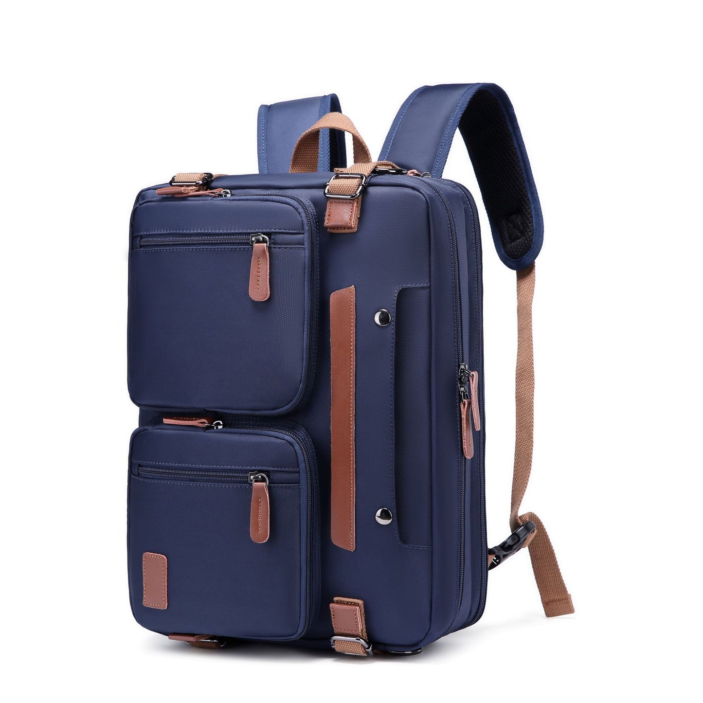 Tote Backpack 15.6-17.3 Inch Laptop Bag for Computer Waterproof Over the Shoulder Bag Fashion Travel Business Bag Professional Back Pack Convertible Nylon College High School Student Book Bag
