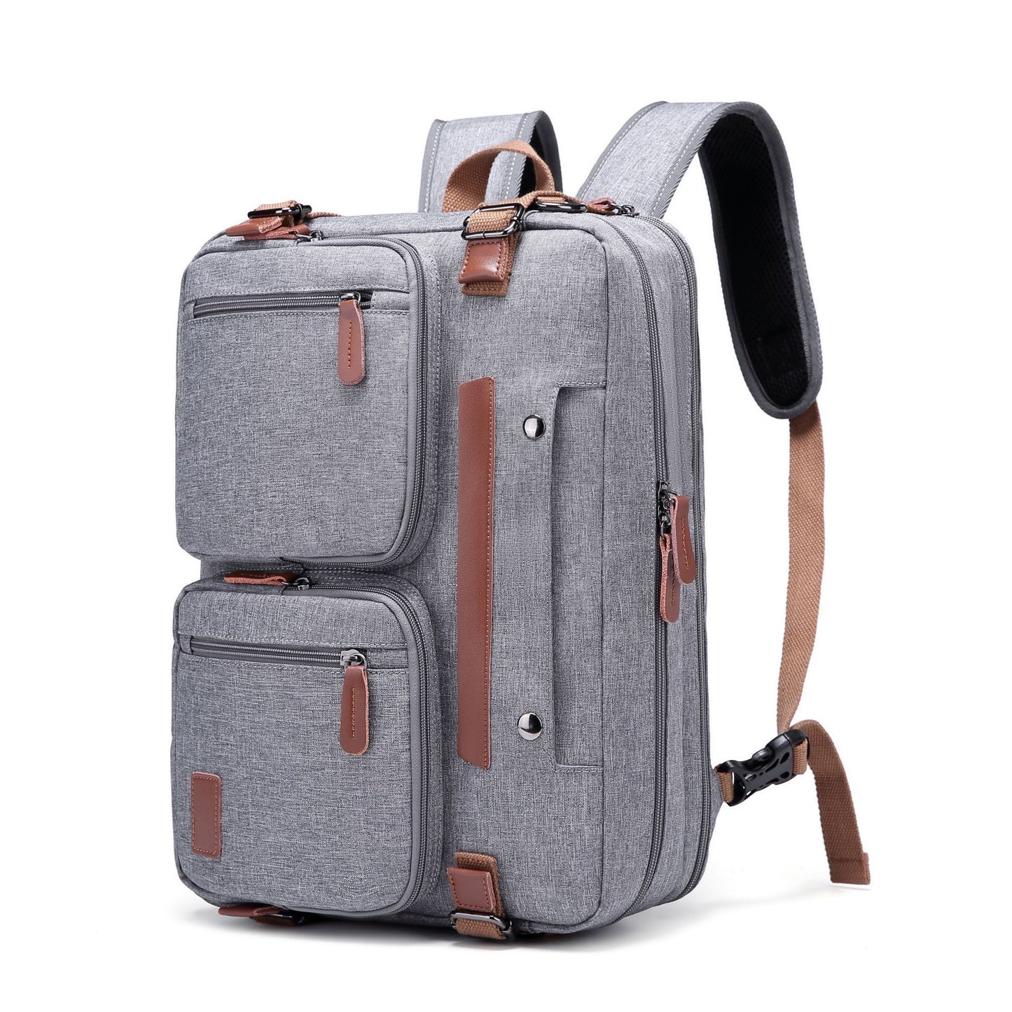 Tote Backpack 15.6-17.3 Inch Laptop Bag for Computer Waterproof Over the Shoulder Bag Fashion Travel Business Bag Professional Back Pack Convertible Nylon College High School Student Book Bag