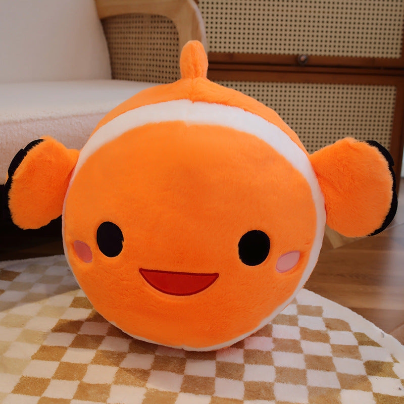 Cross-border Hot Selling New Rabbit Fur Clownfish Doll Plush Toys Aquarium Simulated Fish Pillow