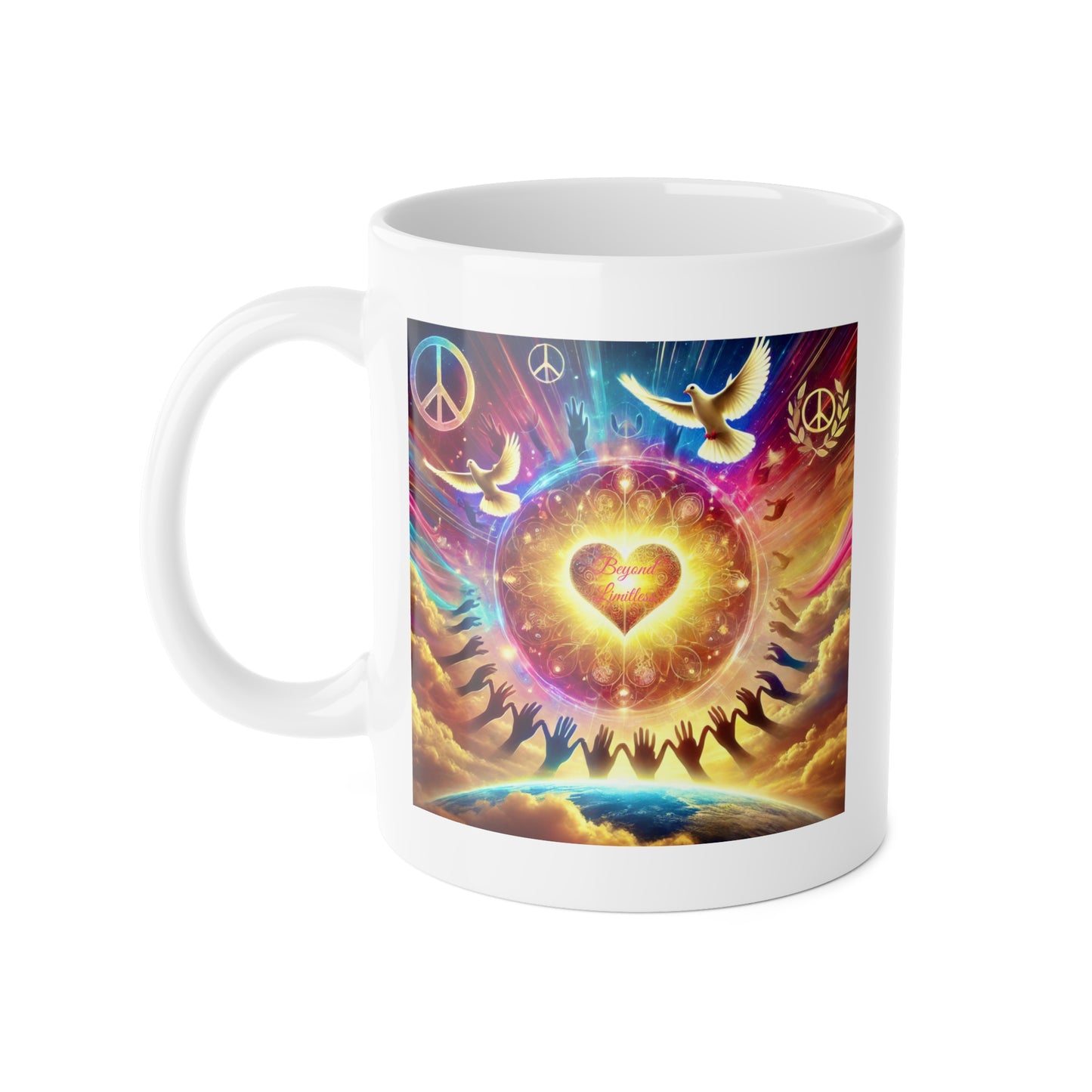 Beyond Limitless White Ceramic Mug, 11oz