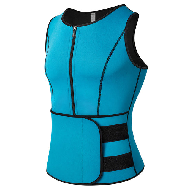 Men's Body Vest For Weight Loss Sweat Vest Mens Waist Trainer Tummy Shaper Sauna Suit for Men