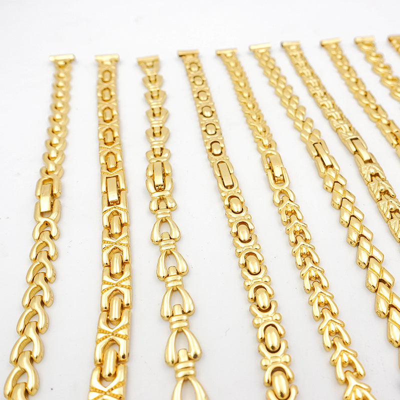 Gold bracelet strap