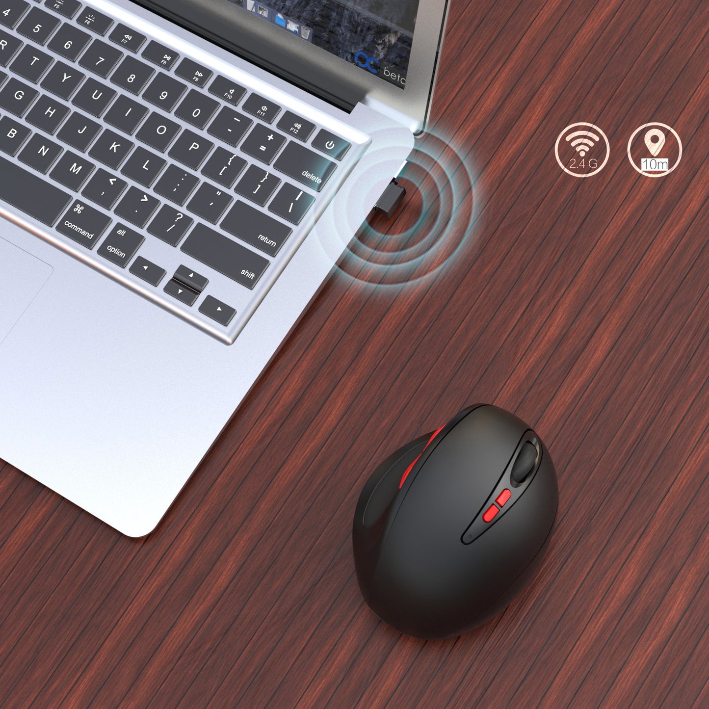 2.4G Wireless Mouse Computer Mouse for Gaming, Work, Office, Leisure