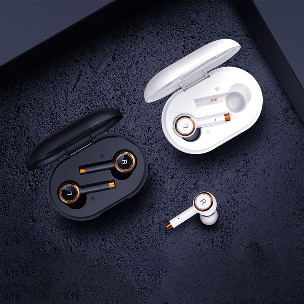 Smart Noise Cancelling Headphones With Mic Wireless Headset Earbuds for Music Phone Calls Portable Earphones