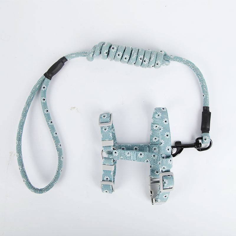Walking the cat rope pet chest strap