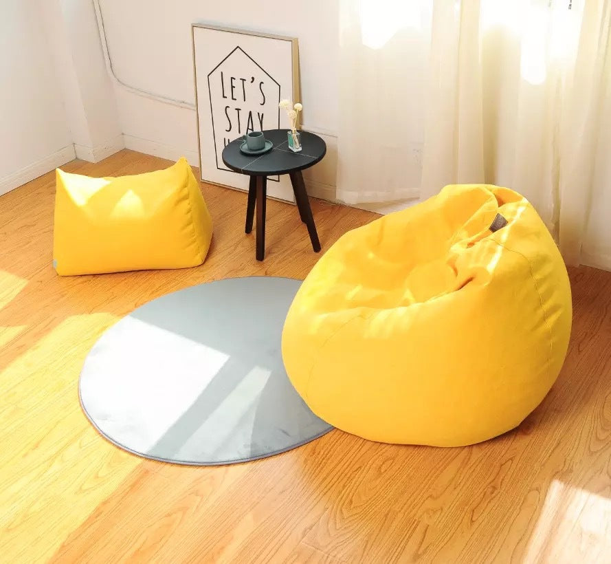 Lazy Sofa Bean Bag Chair Cover for Bean Bags Bedspread for Chairs Furniture