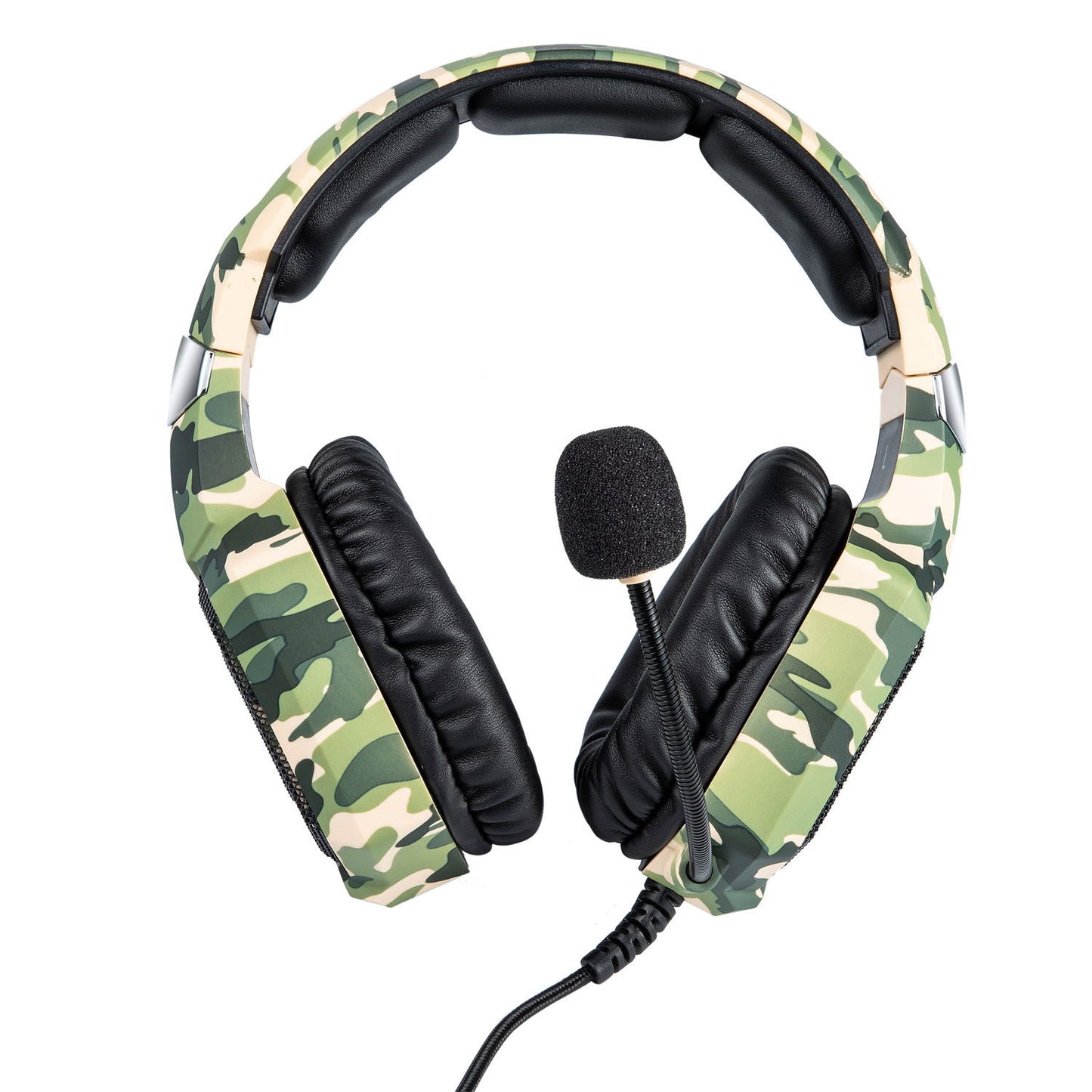 K8 Camouflage Headphones Wired Gaming Headset Music Earphones