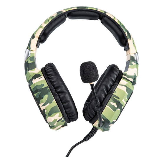 K8 Camouflage Headphones Wired Gaming Headset Music Earphones