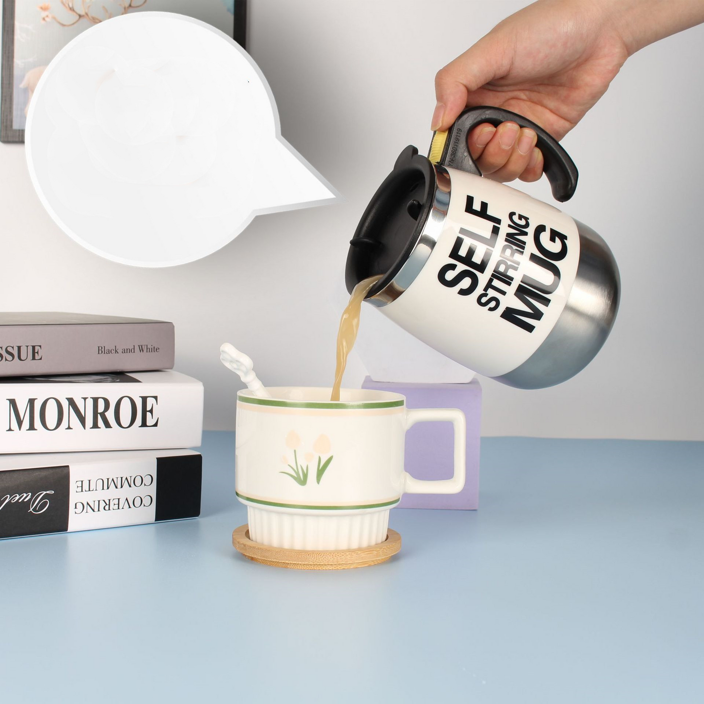 Self Stirring Mug/Cup Coffee Machine Drinkware