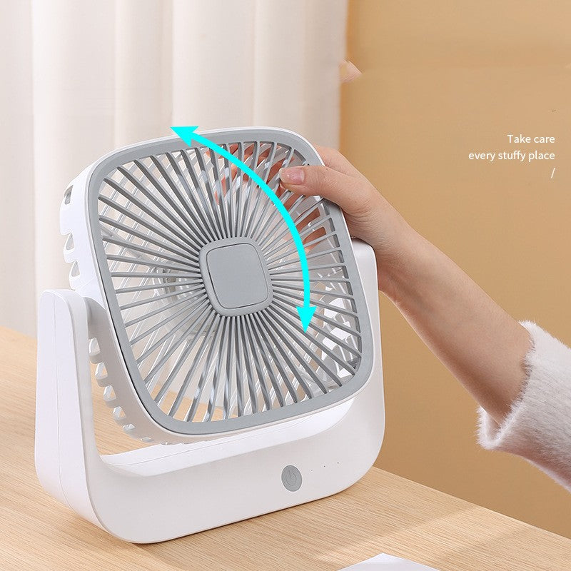 USB Charging Silent Large Wind Portable Small Fan Plastic Fans