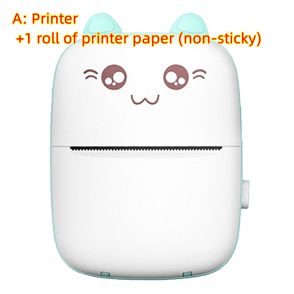 Portable Mini Label Printer Bluetooth WiFi Mobile Thermal Printer For Printing Pictures Images, Stickers, Photo Printing, Sketchpad, Banner Printing, Web Page Printing, Note Taking, Text Extraction for College High School Middle School Students