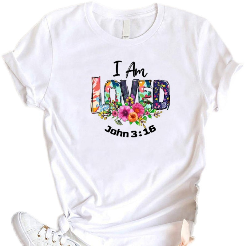 Women’s Bible Religious Tee Christian Faith T-Shirt Religion Clothes