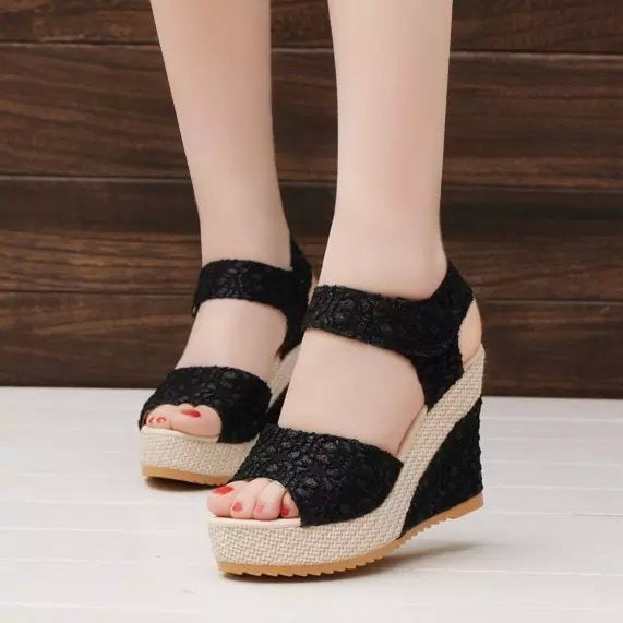 Flat Bottom High Heel Sandals Fashion Shoes for Women