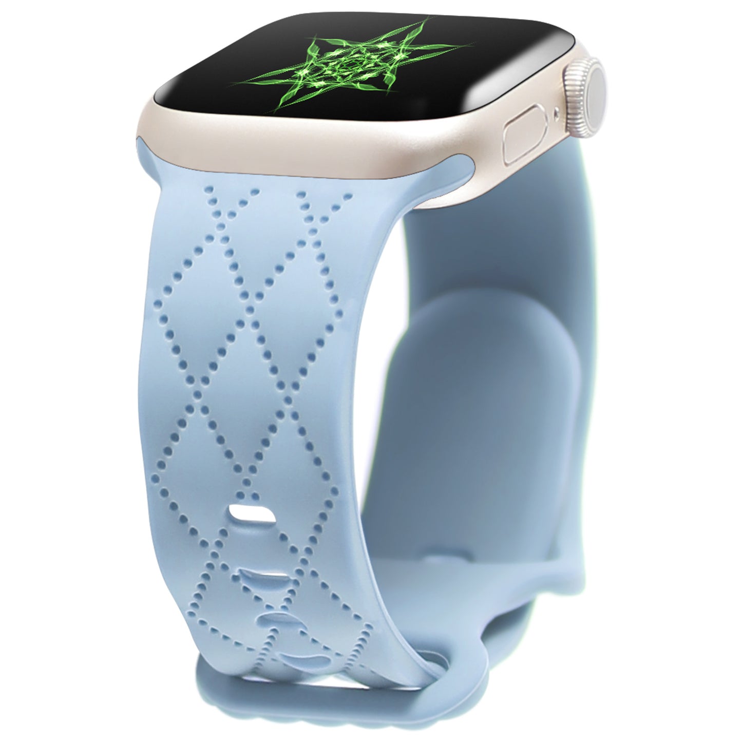 For Watch S9 Texture IwatchS8ULTRAL Silicone Butterfly Buckle Strap