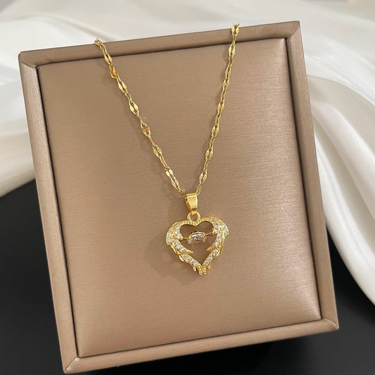 Love Smart Necklace Valentine's Day Gift Female Phenix Dance In The Sky Cold Style Luxury Temperament Clavicle Chain