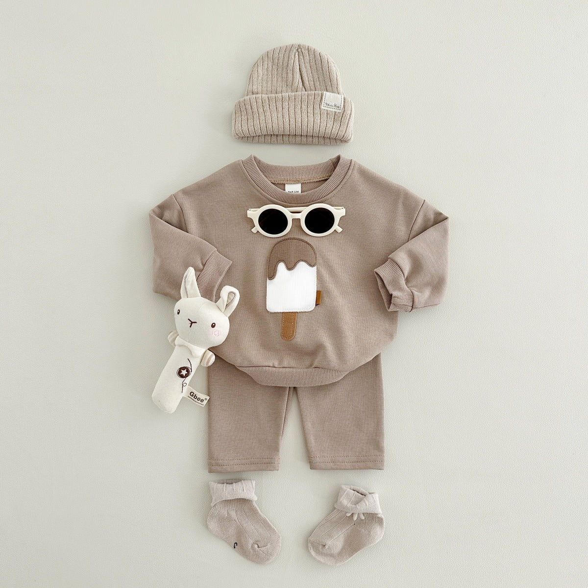 Two-piece Suit Boys And Girls Long Sleeve Trousers Suit Sportswear Autumn And Winter