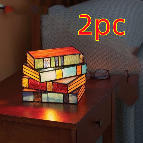 Colored Glass Stack Lamp Resin Crafts