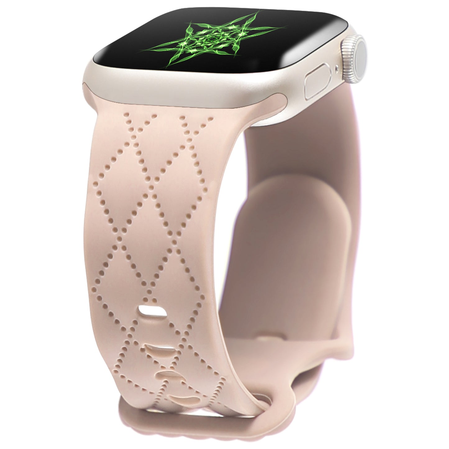 For Watch S9 Texture IwatchS8ULTRAL Silicone Butterfly Buckle Strap