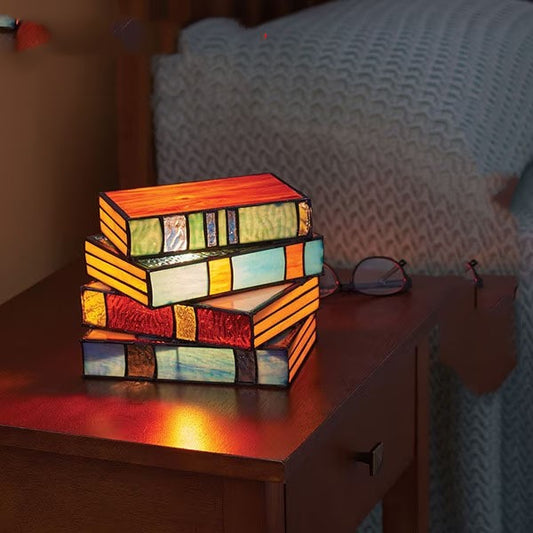 Colored Glass Stack Lamp Resin Crafts