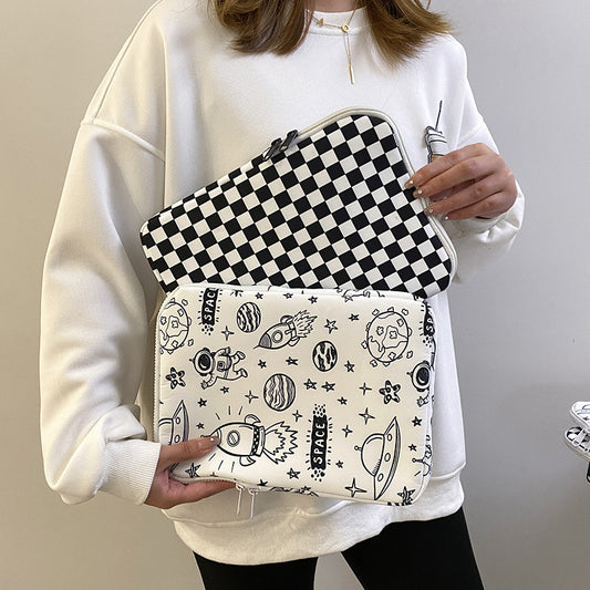 Checkerboard Laptop Bag Business Bag for Computer Checkered Bag Travel Fashion Professional Backpack College Highschool Student Book Bag