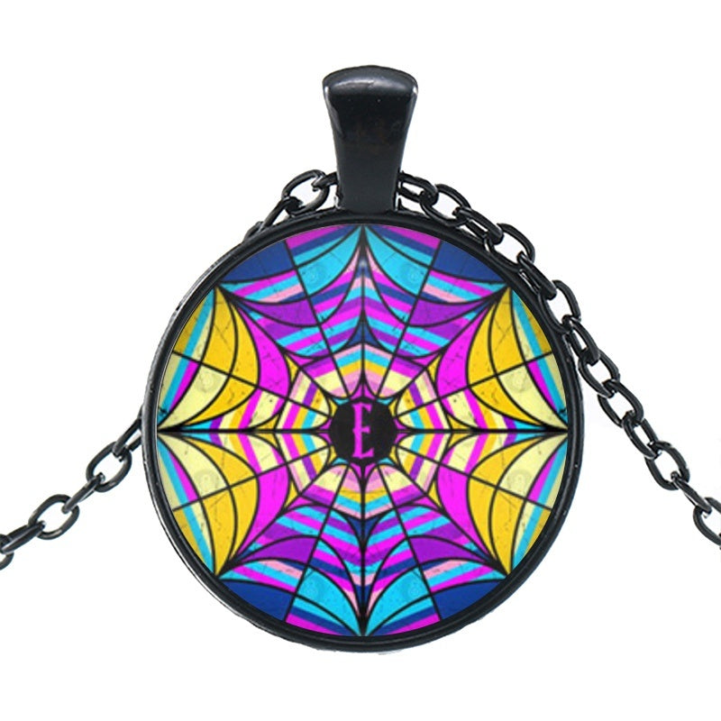 Punk Wednesday Character Glass Dome Pendant Necklace