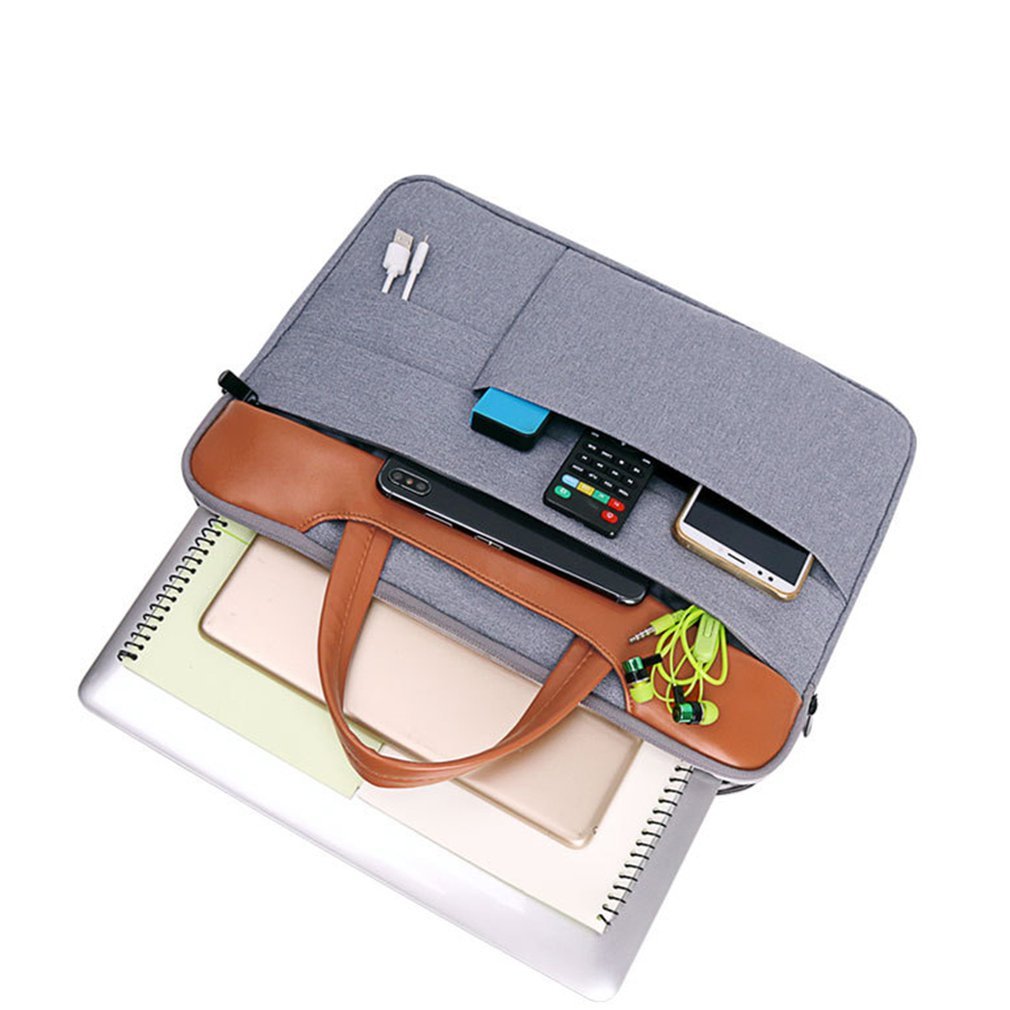Waterproof Official Document Liner Creative Simple Solid Color Tablet Bag Laptop Bag Computer Tablet Case Laptop Sleeve Bag Business Bag for Computer Over the Shoulder Bag for Travel Fashion Professional Backpack College High School Student Book Bag