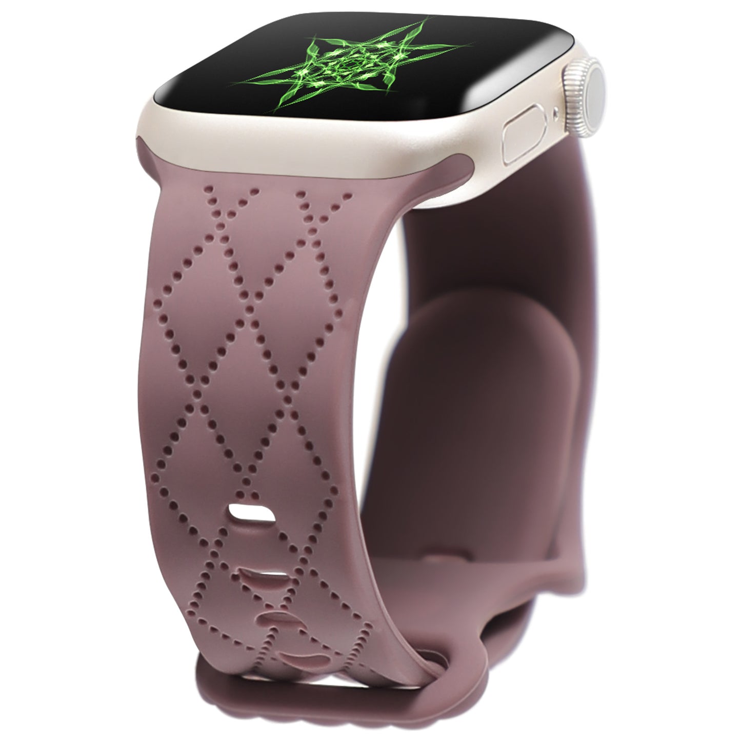 For Watch S9 Texture IwatchS8ULTRAL Silicone Butterfly Buckle Strap