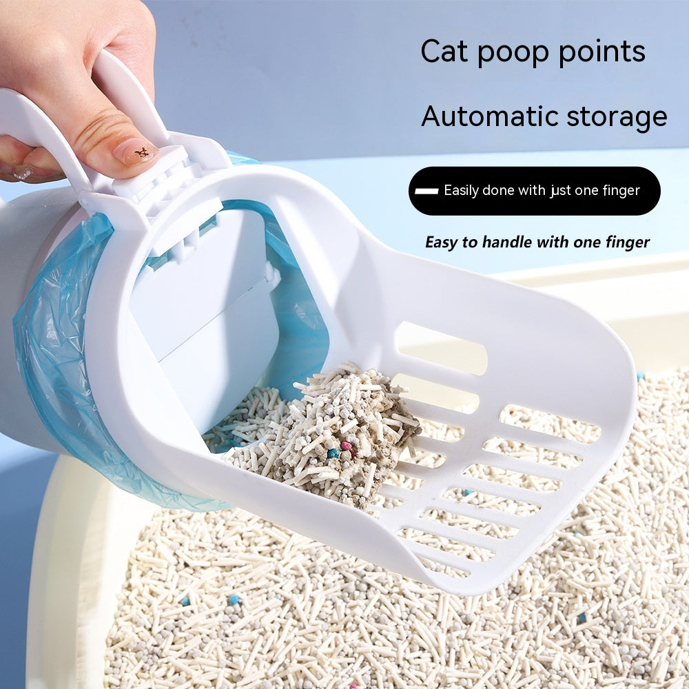 Upgraded Widened Cat Litter Shovel Dog Scooper With Refill Bags Large Cat Litter Box Cat Toilet Multiple Sizes Pet Supplies for Cat Waste Bin Fur Babies, Animals