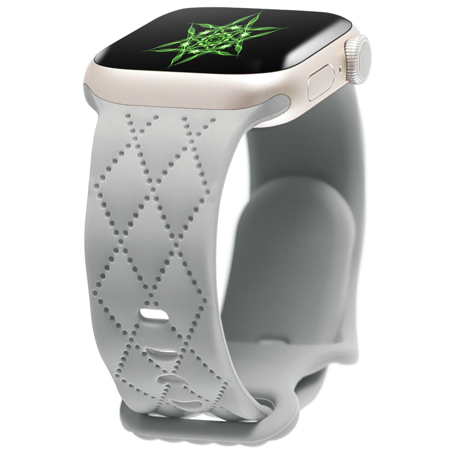 For Watch S9 Texture IwatchS8ULTRAL Silicone Butterfly Buckle Strap
