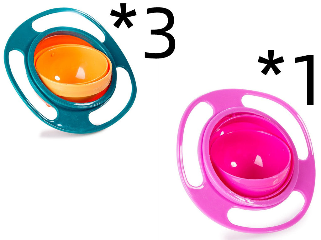 360 Rotate Universal Spill-proof Bowl Dishes for Babies, Toddlers, Kids