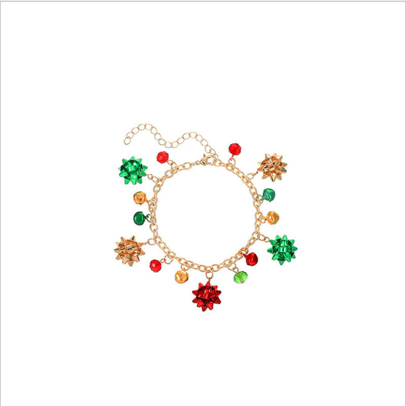 Flower Colored Bell Christmas Jewelry Gift