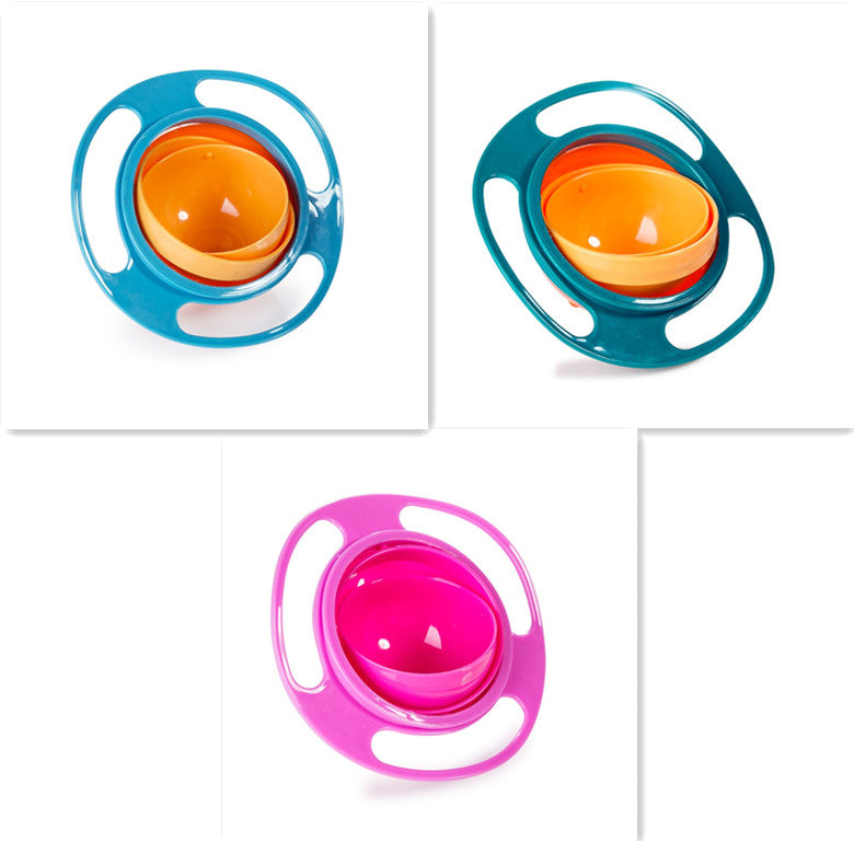 360 Rotate Universal Spill-proof Bowl Dishes for Babies, Toddlers, Kids