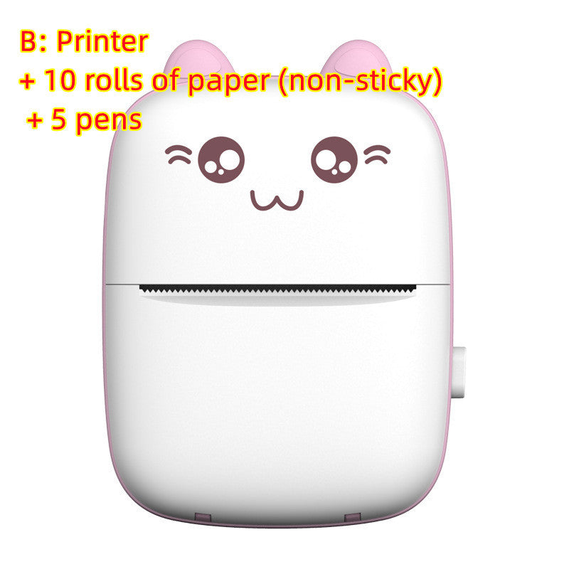 Portable Mini Label Printer Bluetooth WiFi Mobile Thermal Printer For Printing Pictures Images, Stickers, Photo Printing, Sketchpad, Banner Printing, Web Page Printing, Note Taking, Text Extraction for College High School Middle School Students