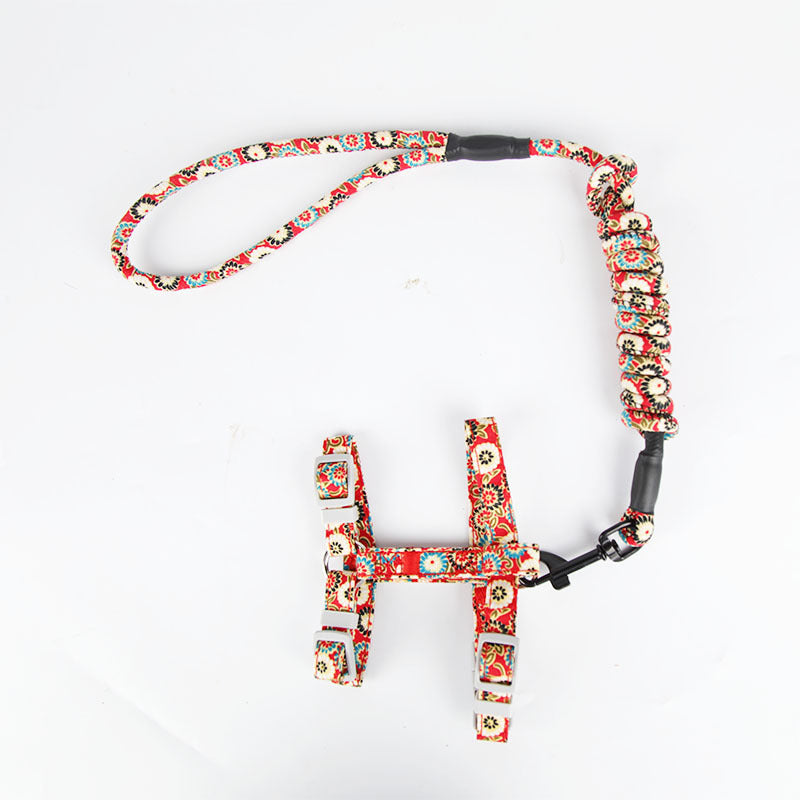 Walking the cat rope pet chest strap